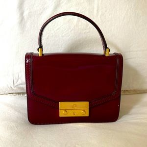 Tory Burch Juliette Satchel Mini in Burgundy
